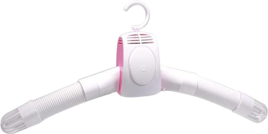 Draagbare Elektrische Wasdroger Elektrisch Kledingrek 1 stuk Wit Roze