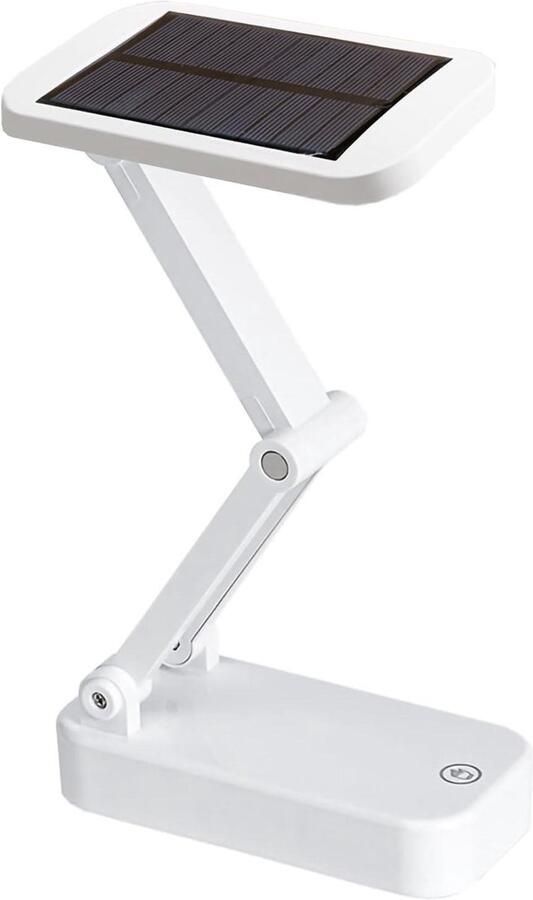 Draagbare Flexibele Zwanenhals Tafellamp op Zonne-Energie USB Oplaadbaar 8 leds Mini-solar Bureaulamp Leeslamp Draaibare Lampen voor Binnen en Buiten Studie Tattoolicht