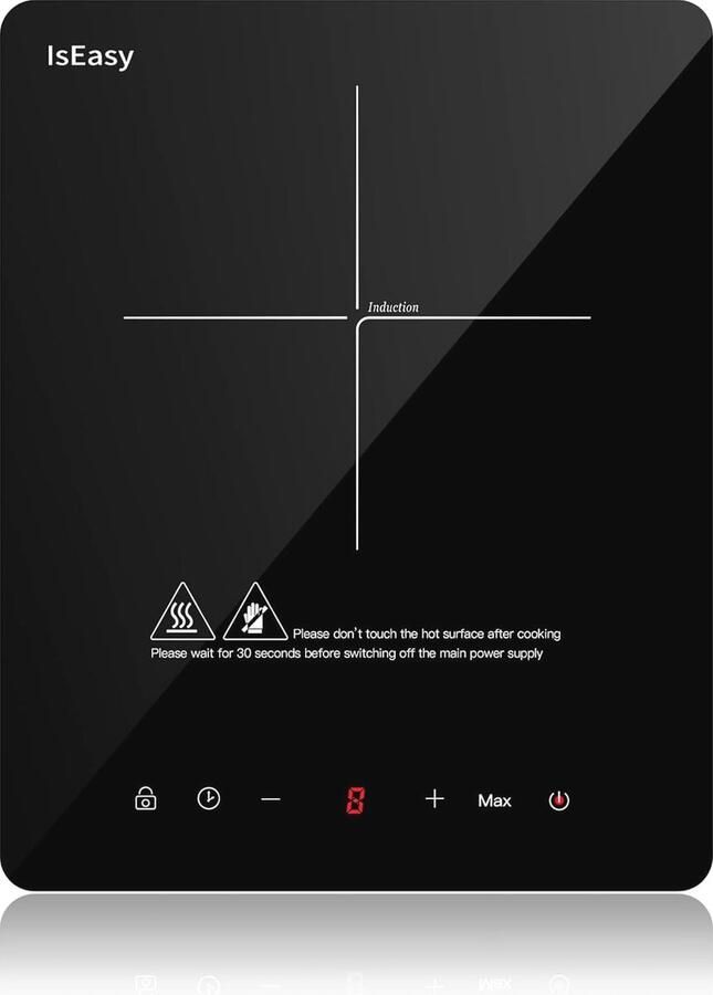 Draagbare Inductiekookplaat met Touchscreen en Timer 2000W