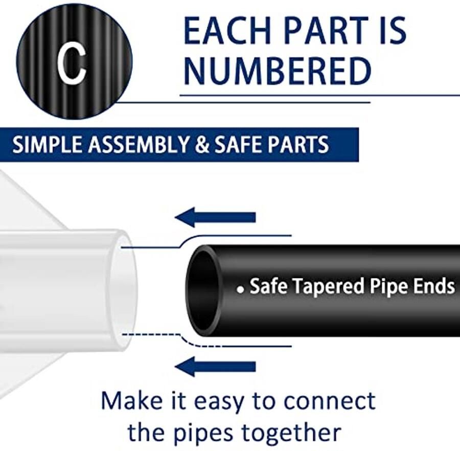 Draagbare Kledingkast 60 Inch met 3 Hangstangen en 6 Opbergplanken Ruimtebesparende Organizer in Grijs