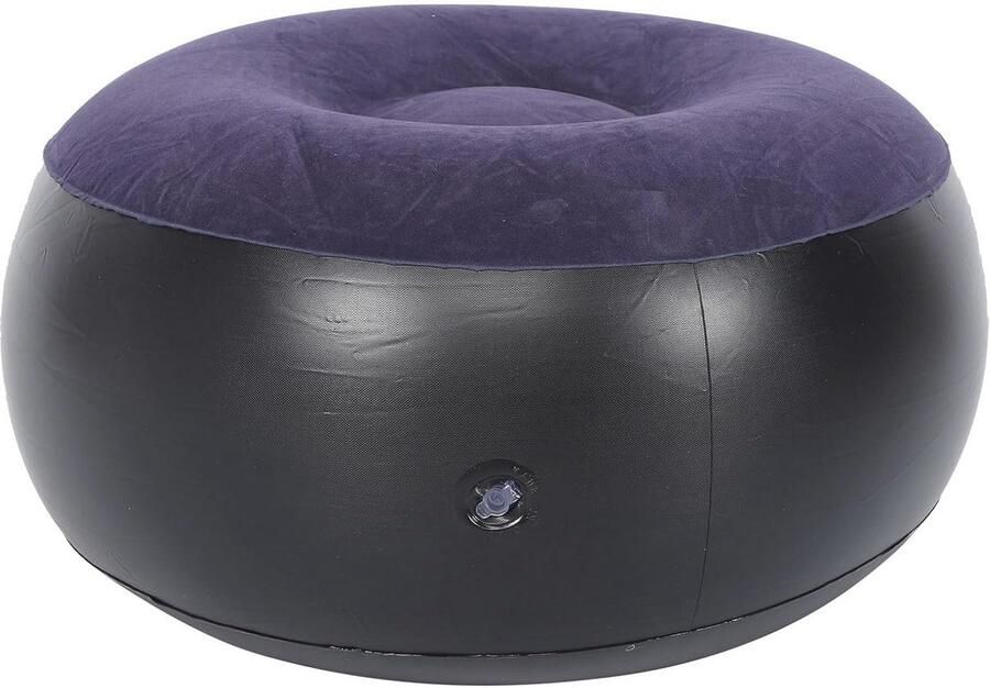 Draagbare Opblaasbare Camping Stoel met Voetsteun Multifunctionele Kruk voor Thuis Kantoor en Reizen