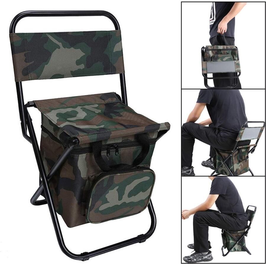 Draagbare opvouwbare koelstoel krukje voor buiten