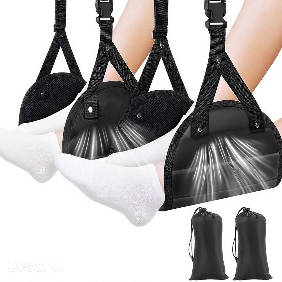 Draagbare vliegtuigvoetsteun Lichtgewicht en comfortabel Set van 2