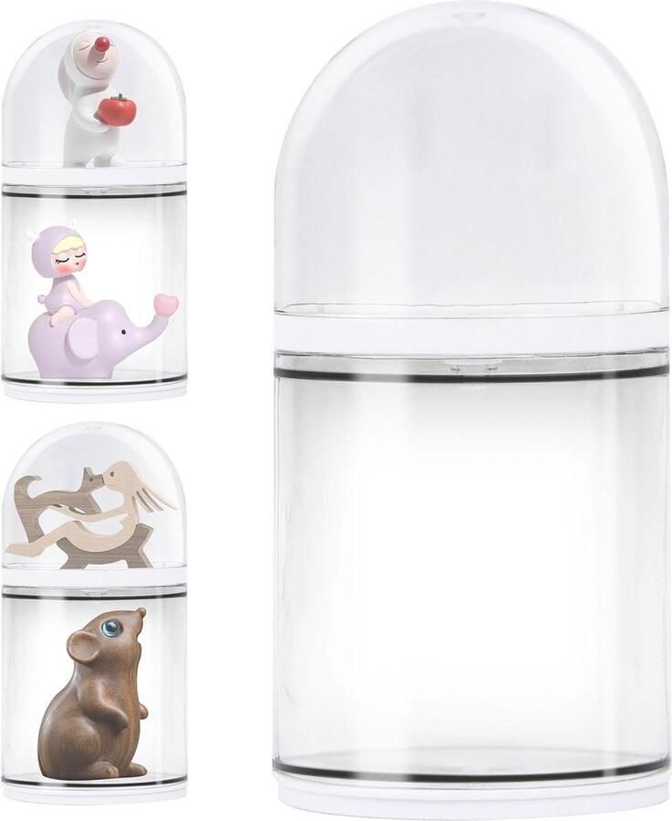 Draaibare Acryl rek organizer 2-laags displaystandaard voor parfum en sieraden Wandrek verkoopstandaard met draaiplateau