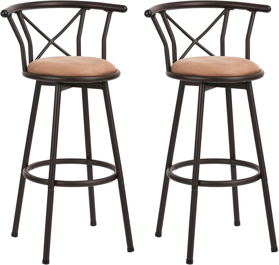 Draaibare Barkruk Retro Look 1 stuk Metalen Frame 56x40x99 5 cm