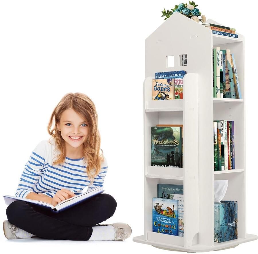 Draaibare Boekenkast voor Kinderen Veilig en Duurzaam 1 stuk