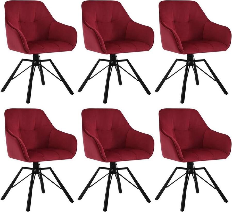 Rootz Living Rootz draaibare eetkamerstoel draaistoel fluwelen bureaustoel ergonomisch ontwerp eenvoudige montage duurzaam 58 5 cm x 82 5 cm x 54 5 cm