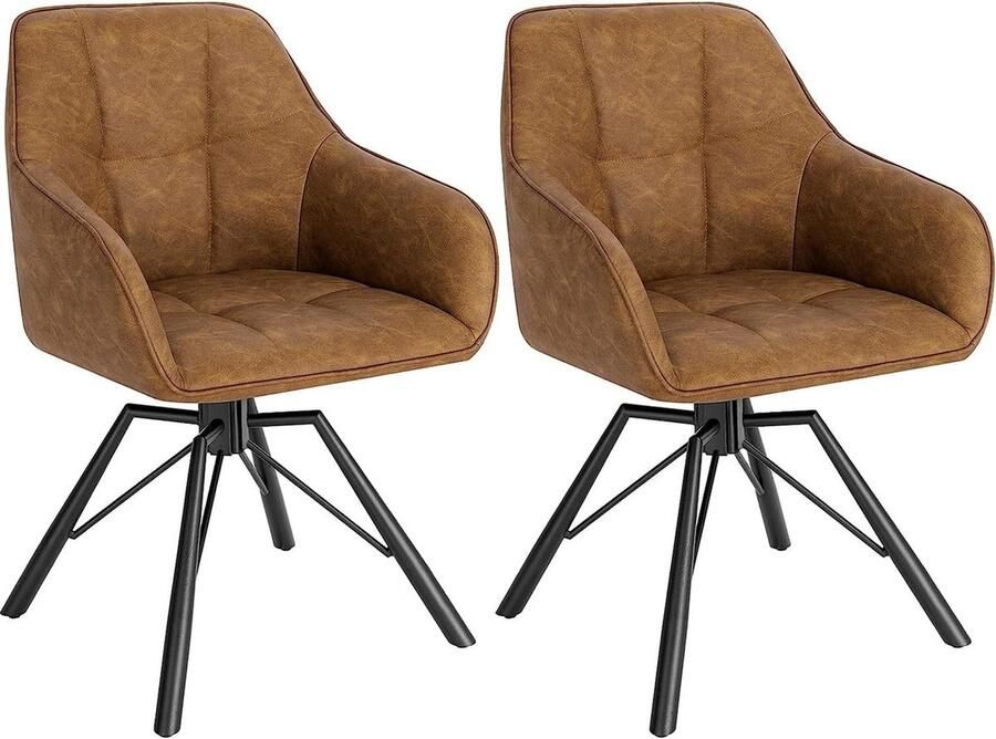 Rootz Living Rootz Draaibare Eetkamerstoelen Draaistoelen Comfortabele stoelen Fluwelen bekleding Ergonomisch ontwerp Duurzame constructie 58 5 cm x 82 5 cm x 54 5 cm