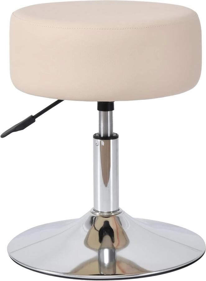 Draaibare Kaptafel met Hoogte Verstelbare Make-up Kruk voor Slaapkamer Woonkamer en Keuken