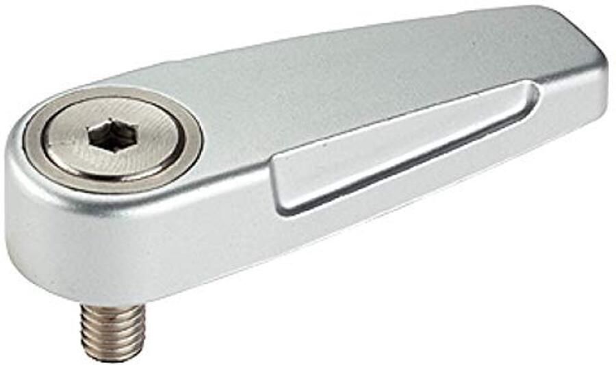 Draaigreep Zilver M8