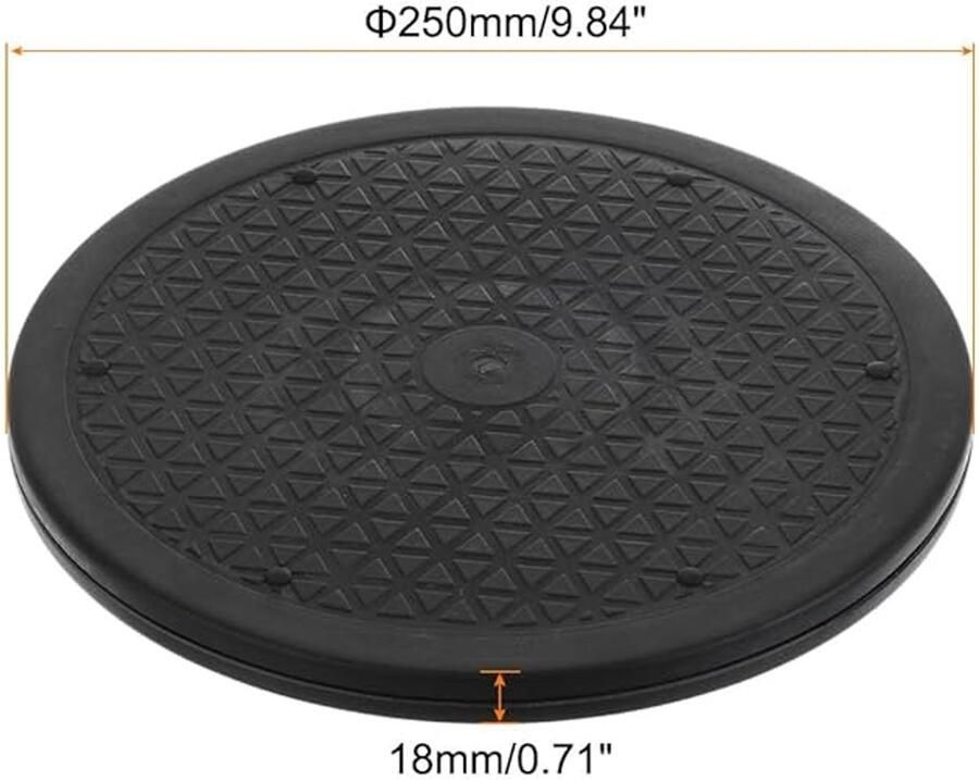 Draaischijf voor Kunst en Handwerk 1 stuk Zwart PP 250 x 18 mm