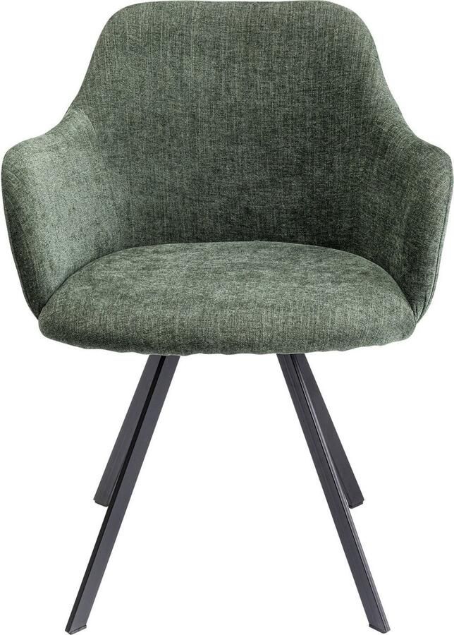 Draaistoel met armleuningen Lady Loco Coco groen Kare Design