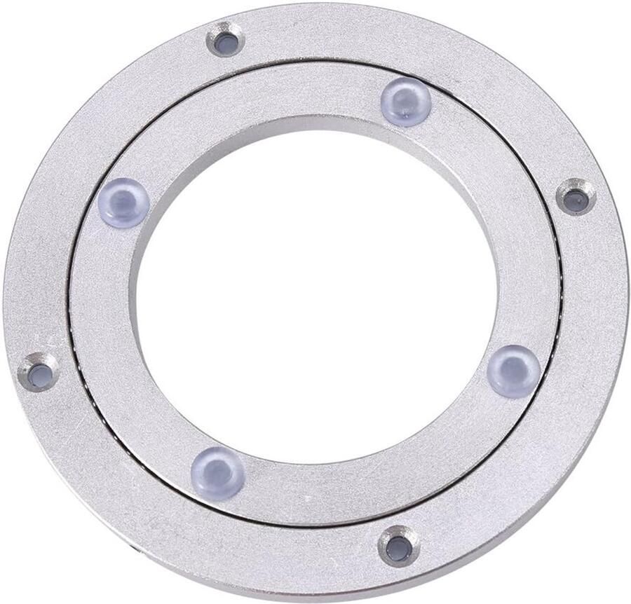 Allecto Plus Lui Susan Draaibaar Tafelplateau Aluminium Draaiend Tafellager voor Eettafel (4 inch) met Ronde Rotatie Lager Tafel Draaibare Ondersteuning - Foto 2