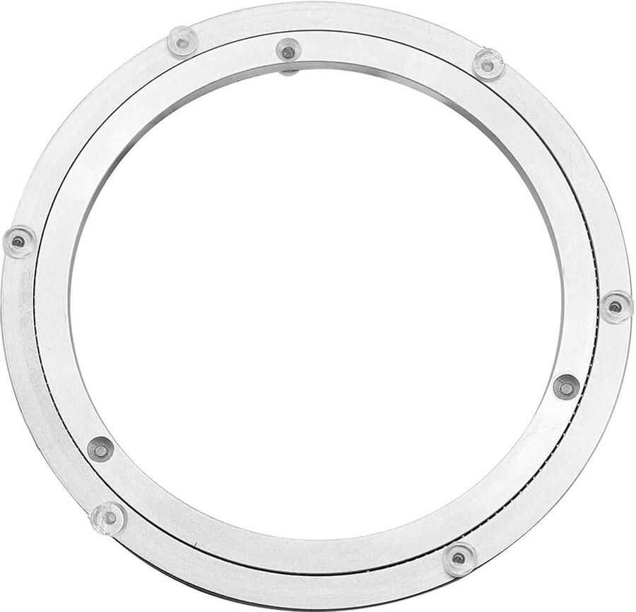 Draaitafel van aluminiumlegering Draaibaar kogellager Draaibare lagerplaat 14 inch Max.90kg Geluidsarme Eenvoudig te installeren en antislip rubberen voeten
