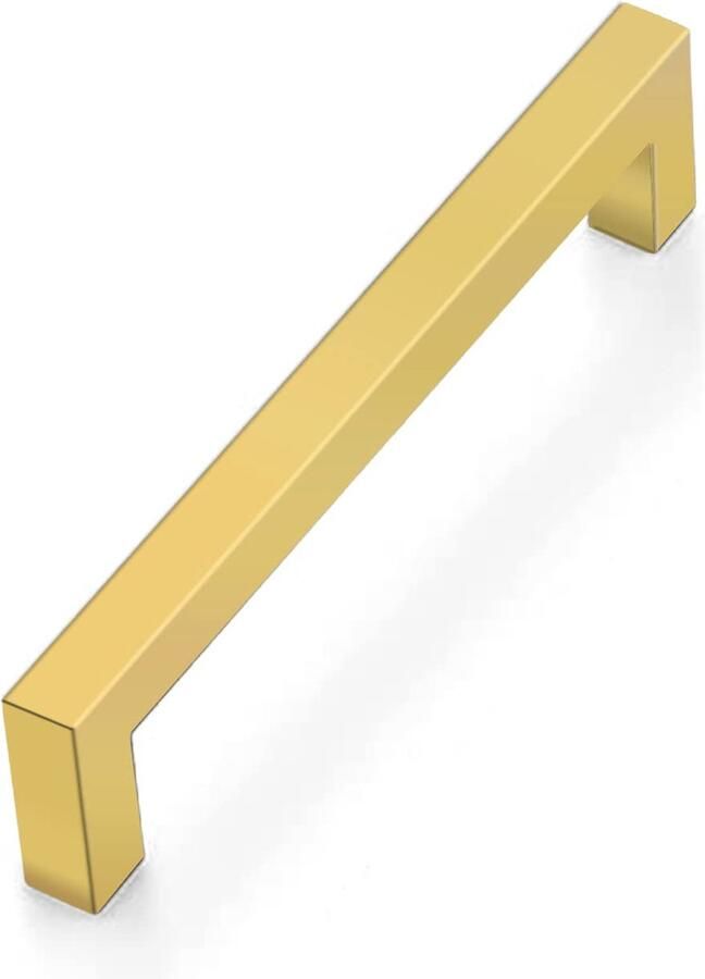 Kilkuran Drenky Handgrepen goud 10 stuks meubelgrepen goud kastgrepen 160 mm gatafstand roestvrij staal ladegrepen met schroeven voor lade kast meubels en keuken