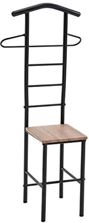 Dressboy Kledingrek met Metalen Frame en Wild Eiken Plank 121 cm