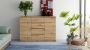 Dressoir 120 cm Breed-Eiken Kleur-4 Lades - Thumbnail 1