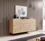 MEUBELLA Dressoir Asilento Eiken 140 cm - Thumbnail 2