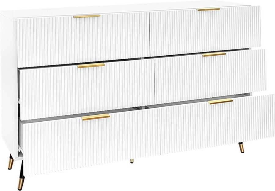 GOTAGEE Dressoir bijzetkast eenvoudig ontwerp opbergkast woonkamerkast ladekast