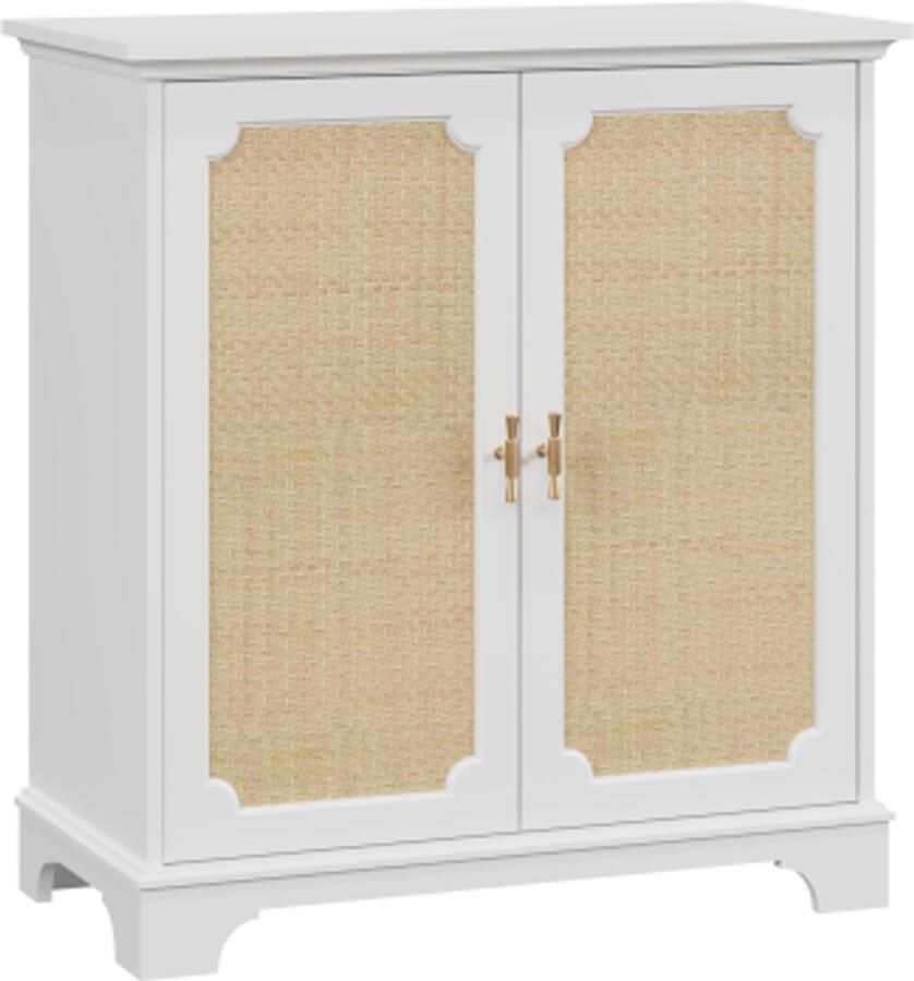 Dressoir buffet wijnkast met decoratieve rotandeuren keukenbuffet consoletafel decoratieve kast voor hal entree en woonkamer