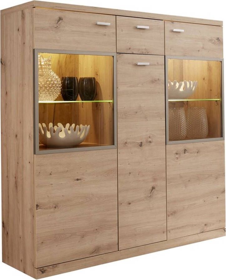 Trendteam Highboard Echo inclusief verlichting draairichting deur verwisselbaar - Foto 1