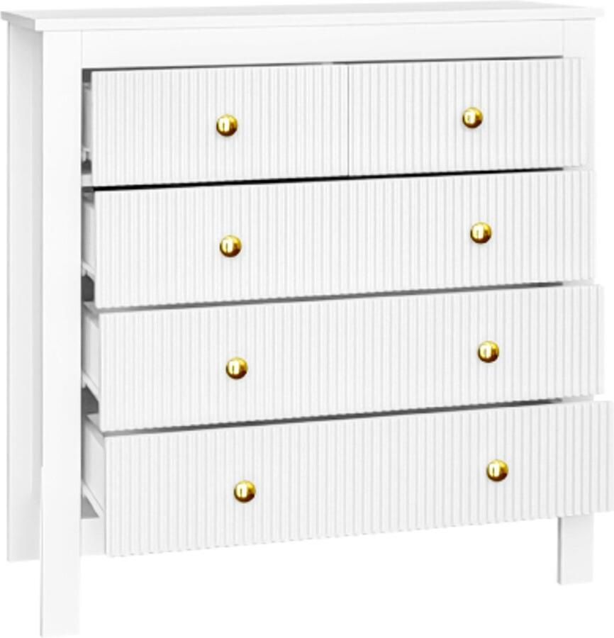 GOTAGEE Dressoir ladekast met speciale deuren gouden handgrepen schoenenkast kaptafel