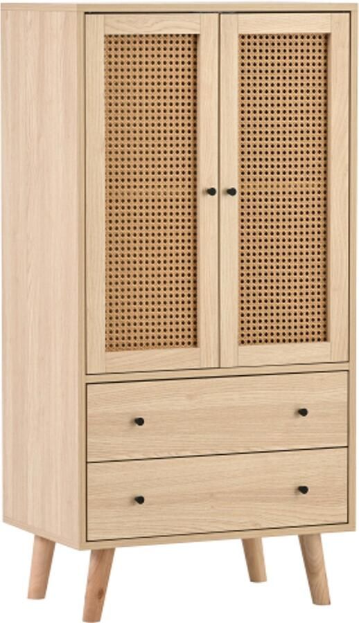 GOTAGEE Dressoir ladekast staande kast opberg dressoir met deuren en laden grote opbergruimte breedte 60 cm eetkamer woonkamer