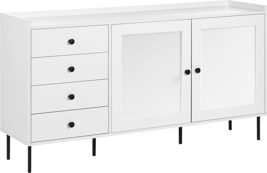 Beliani Sideboard met 2 deuren ALCOVE Wit