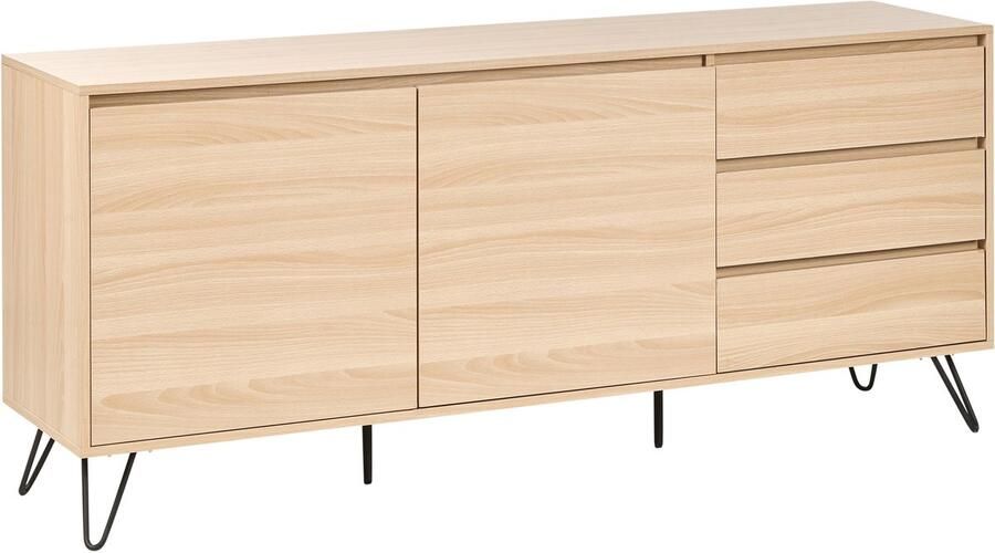 Beliani Dressoir met 2 deuren CARDIGAN Lichtbruin