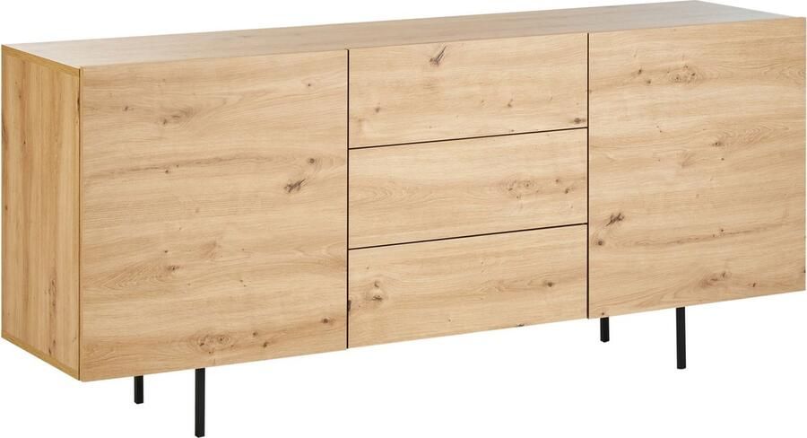 Beliani KENORA Dressoir Lichte houtkleur Vezelplaat