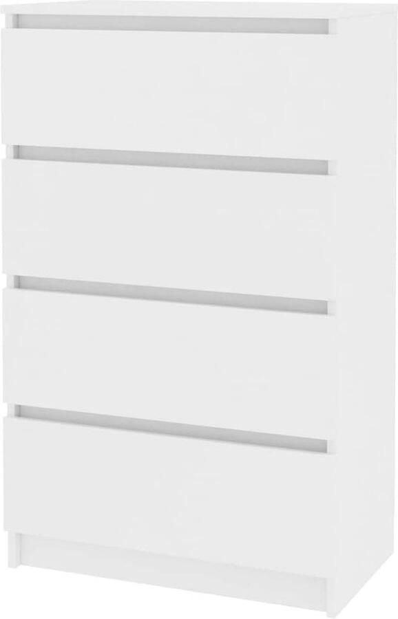 Dressoir Meubel Opbergkast Opslagkast Wandkast Wit Bewerkt Hout vidaXL Ladenkast