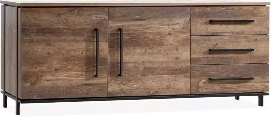 Woonexpress Dressoir Middelburg Houtlook Bruin 188 x 77 x 48 cm (BxHxD) - Foto 2