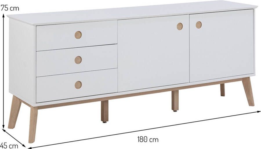 SMUK Dressoir Suriel Wit