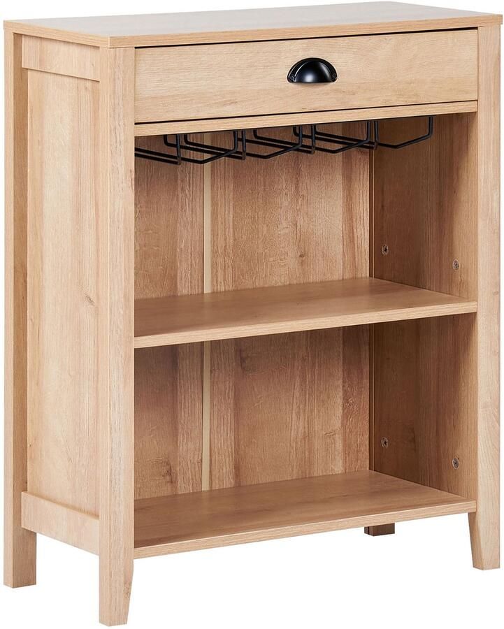 Beliani WALKERSTON Dressoir Lichthout Vezelplaat