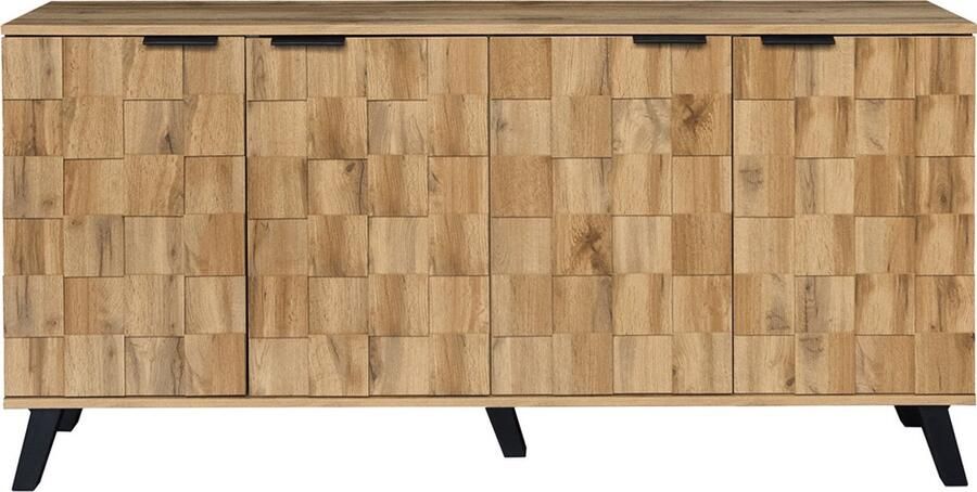 Zonder merk Gotagee Dressoir woonkamerkast opbergkast buffetkast slaapkamerkast kast met modern design kast met vier deuren