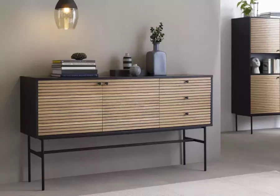 SalesFever Dressoir Torsby Chic Commode voor moderne woonomgevingen Scandi Design commode Scandinavische elegantie puur - Foto 2
