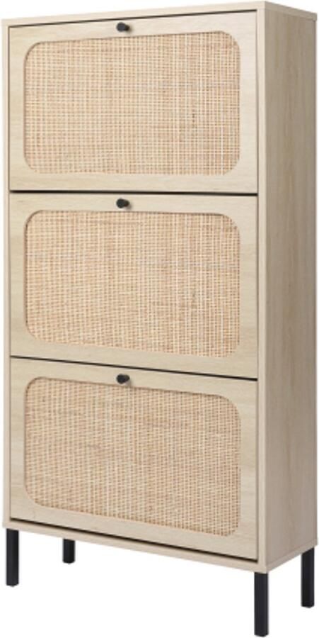 Steven driedeurs schoenenkast eenheidsgekapt deurontwerp elk met onafhankelijke ondersteunende poten vrij te ontmantelen