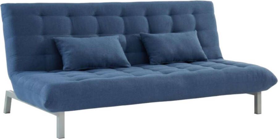 Driezits bedbank van stof HORNET Blauw L 190 cm x H 86 cm x D 106 cm