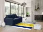 Driezits slaapbank met matras van stof TOMAKA Blauw L 178 cm x H 85 cm x D 96 cm - Thumbnail 1