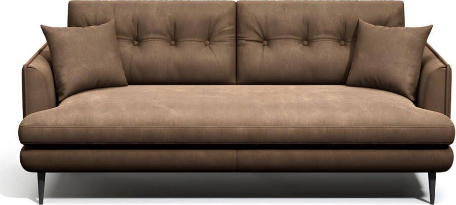 Driezitsbank GANESH van microvezel met lived-in leerlook L 200 cm x H 83 cm x D 92 cm - Foto 3