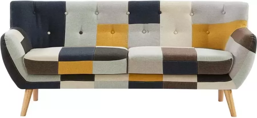 Vente-unique Driezitsbank in patchworkstof SERTI II L 188 cm x H 81 cm x D 80.5 cm - Foto 1