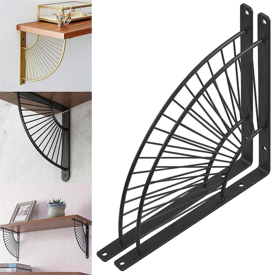 Drijvende acryl wandplank voordeelset van 6 stuks 14 cm wandplank transparant hangende zwevende planken mini-rek wandrekken voor badkamer slaapkamer keuken woonkamer wanddecoratie