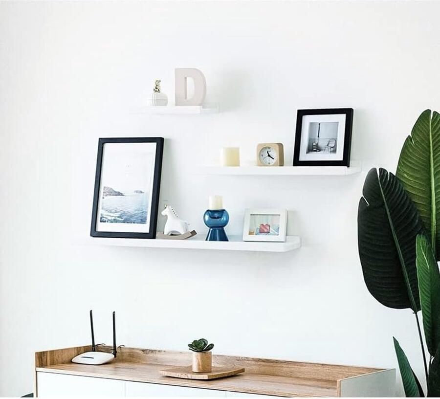 Drijvende Planken van Natuurlijk Hout Wandplank voor Woonkamer Kantoor Slaapkamer Badkamer en Keuken Rustieke Wanddecoratie