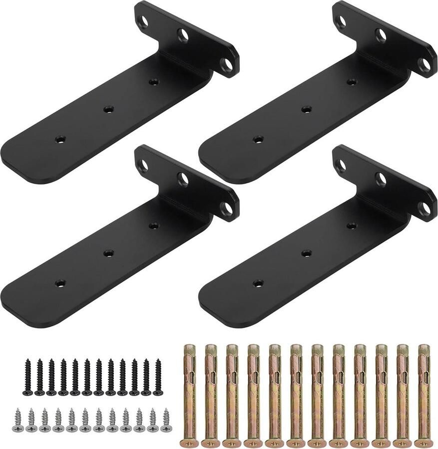 Drijvende planken voor woonkamer rustiek wandgemonteerd voordeelset van 3 wandrek