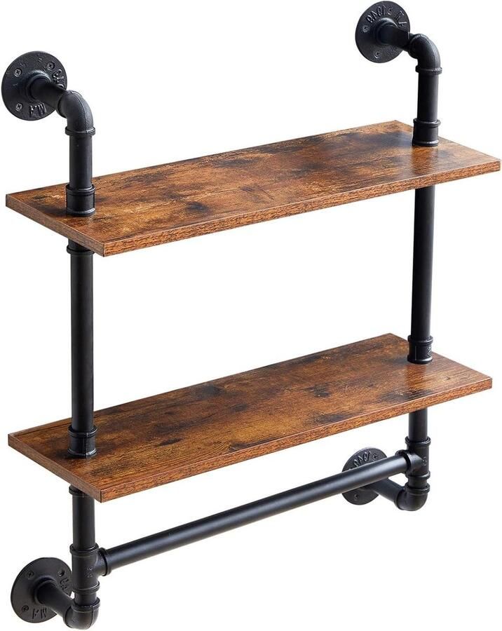 Drijvende planken wandplank buiten 60 x 20 x 725 cm decoratieve rekken voor muur plantenstandaard opbergorganizer plank voor slaapkamer badkamer woonkamer kantoor RF-TM014