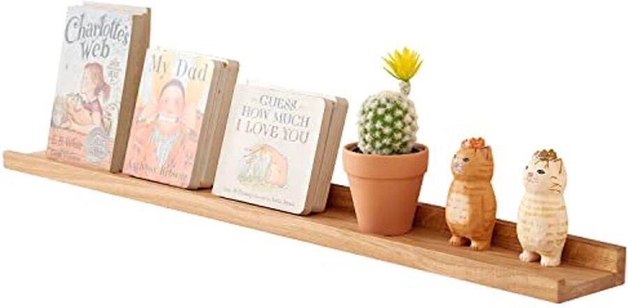 Drijvende Wandplank Natuurlijk Eikenhout 91 4 cm Multifunctionele Muur Plank voor Slaapkamer Woonkamer en Keuken