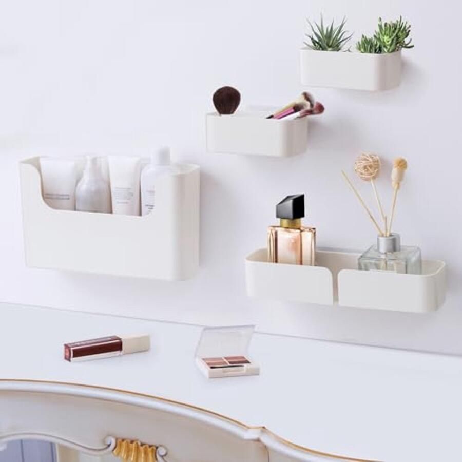 Drijvende Wandplank Voor Badkamer En Keuken Zelfklevende Organizer Voor Thuis Decoratie