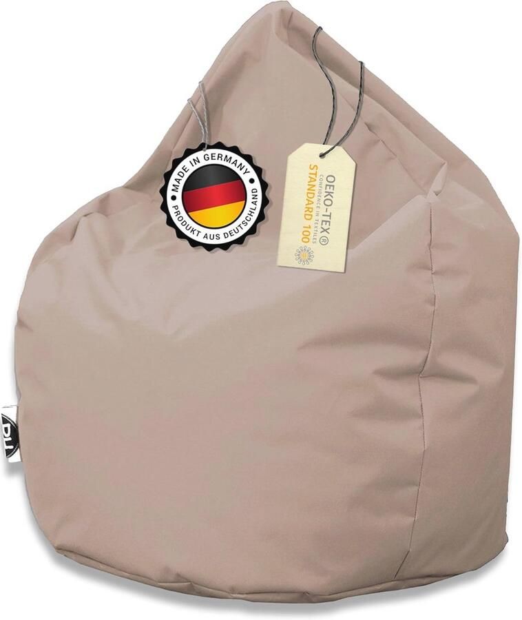 Druppelvormige Zitzak Beige voor Binnen en Buiten XXXL 480 Liter Comfortabele Loungestoel in 25 Kleuren