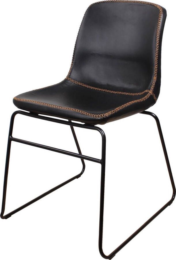 DS4U Jet stoel eetkamerstoel vintage kuipstoel industriele stoel zwart - Foto 1