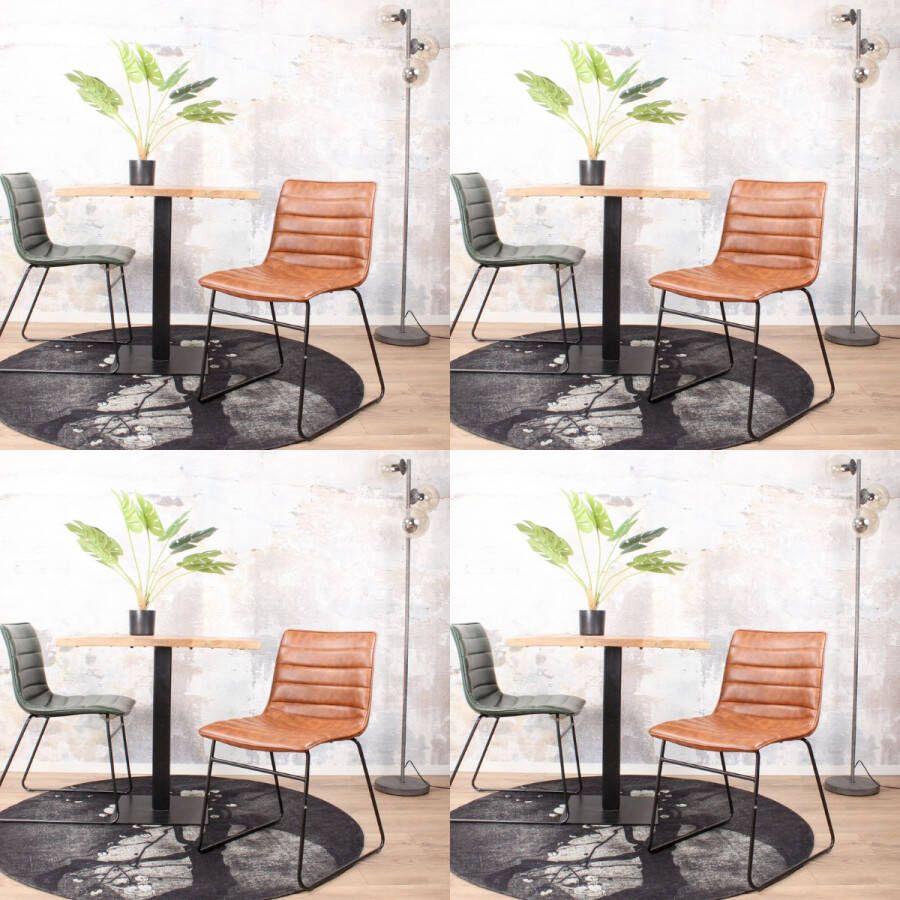 Puur Viken armstoel stof lichtgroen goud onderstel